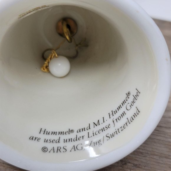 Hummel  Goebel Wood Handle Porcelain Bell Sisters - Picture 6 of 7
